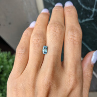 1.26 Ct. Greenish Blue Sapphire from Montana Life Style