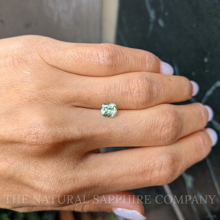 1.28 Ct. Green Sapphire from Montana