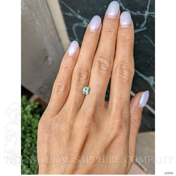 1.28 Ct. Green Sapphire from Montana