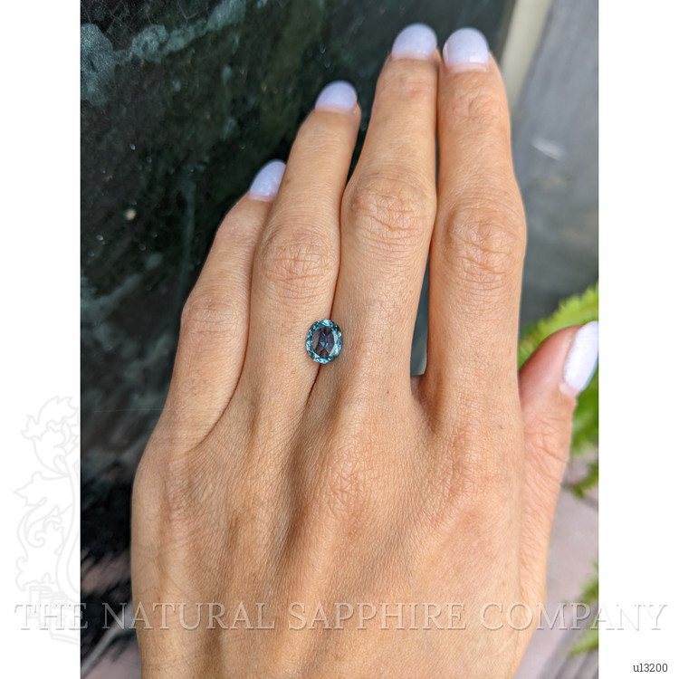1.51 Ct. Greenish Blue Sapphire from Montana