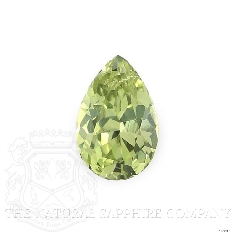 0.73 Ct. Yellowish Green Sapphire from Montana