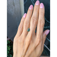 1.59 Ct. Bluish Green Sapphire from Ceylon (Sri Lanka) Life Style