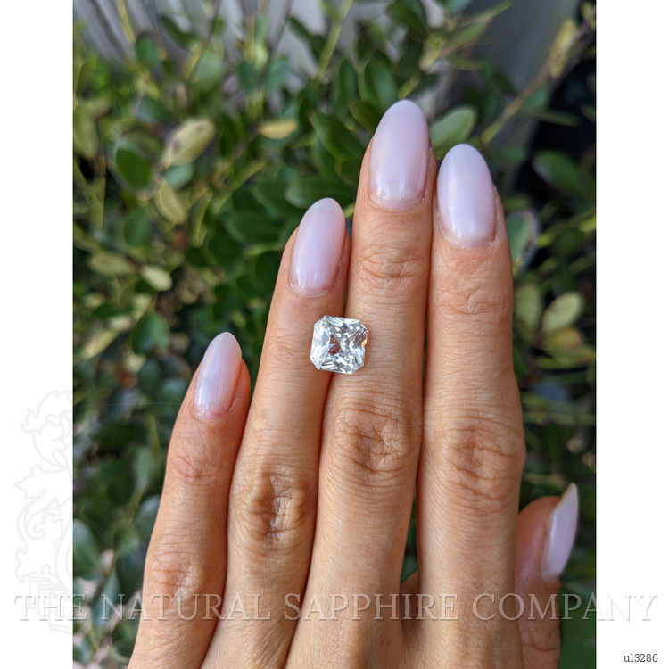 4.55 Ct. White Sapphire from Ceylon (Sri Lanka)