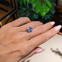 6.06 Ct. Violet Sapphire from Ceylon (Sri Lanka) Life Style