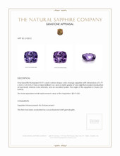 0.91 Ct. Color Change Sapphire from Ceylon (Sri Lanka) Appraisal