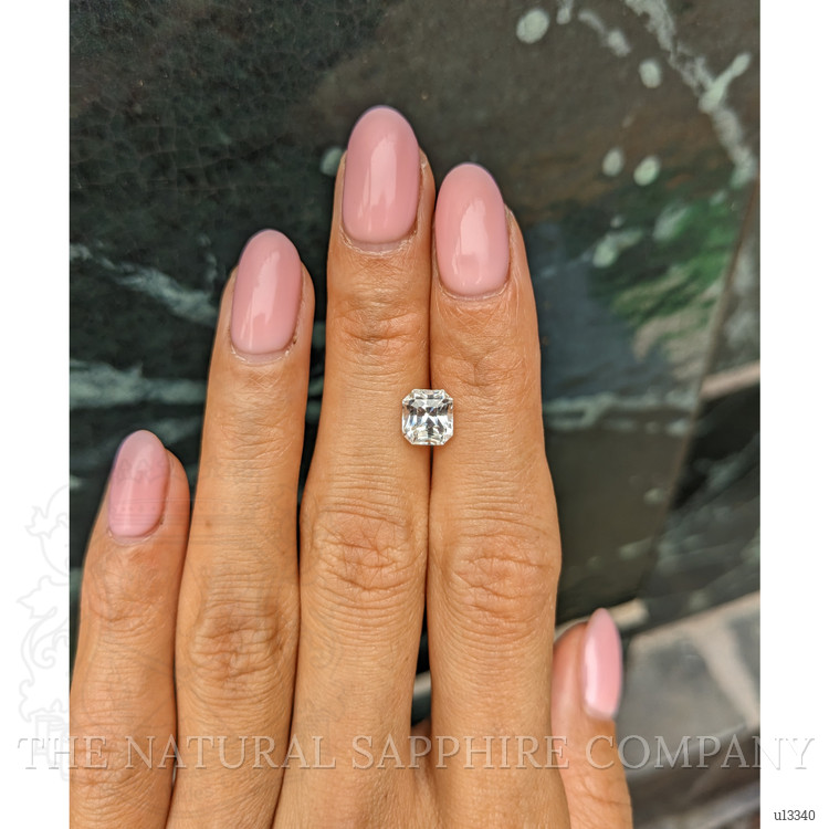 2.12 Ct. White Sapphire from Ceylon (Sri Lanka)