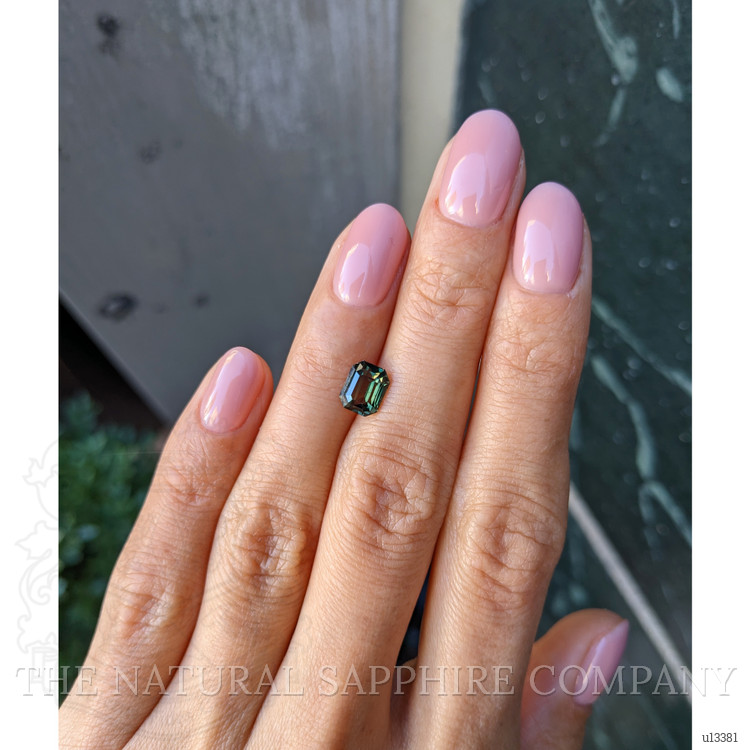 1.84 Ct. Bluish Green Sapphire from Ceylon (Sri Lanka)