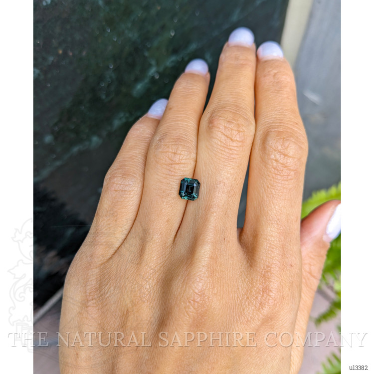 1.78 Ct. Bluish Green Sapphire from Ceylon (Sri Lanka)