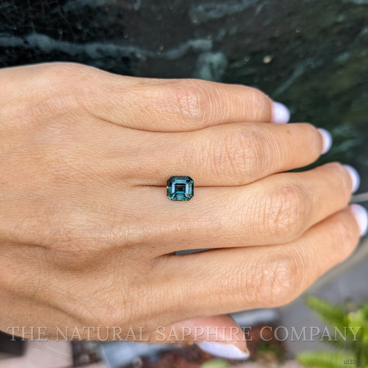 1.78 Ct. Bluish Green Sapphire from Ceylon (Sri Lanka)