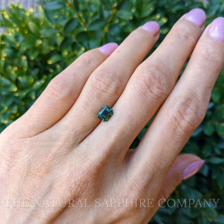 1.48 Ct. Bluish Green Sapphire from Ceylon (Sri Lanka)