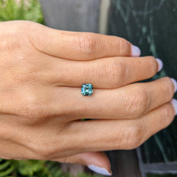 1.36 Ct. Bluish Green Sapphire from Ceylon (Sri Lanka) Life Style