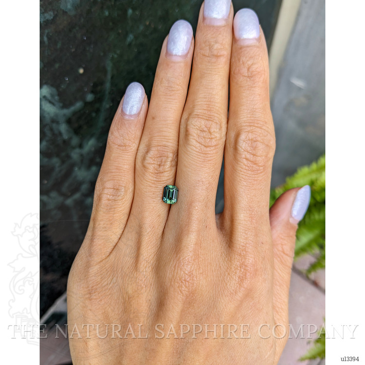 1.40 Ct. Bluish Green Sapphire from Ceylon (Sri Lanka)