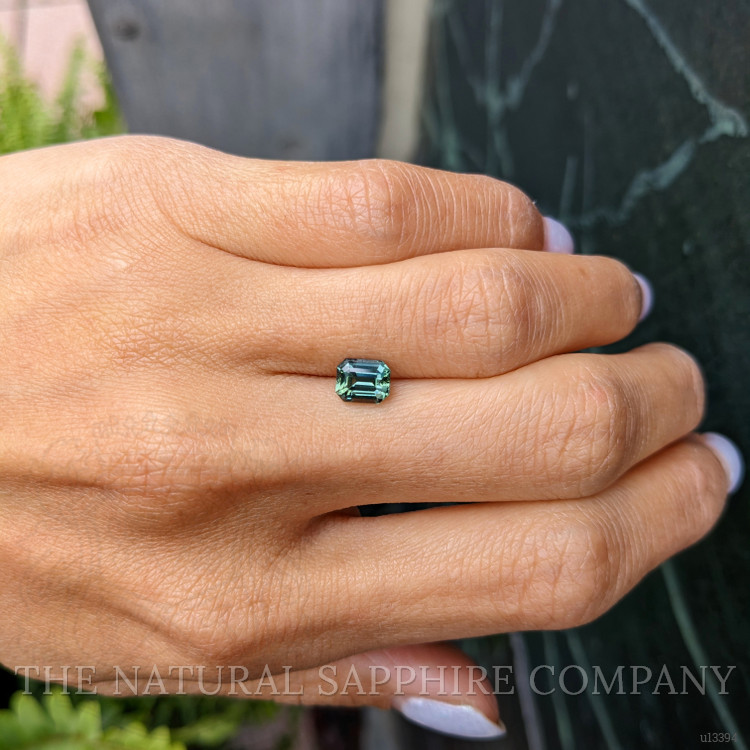 1.40 Ct. Bluish Green Sapphire from Ceylon (Sri Lanka)