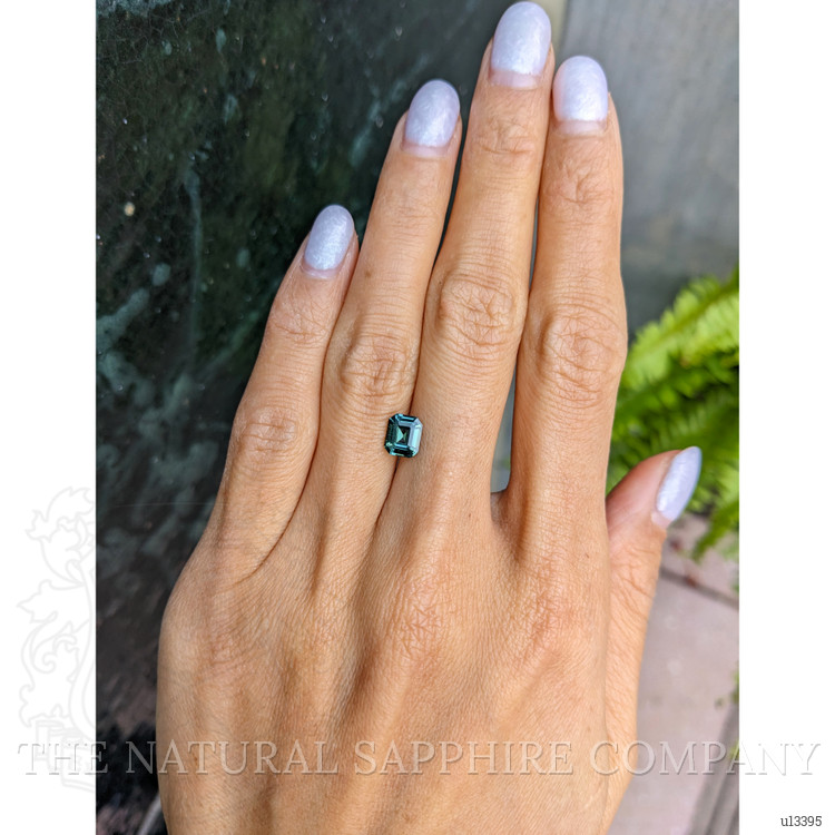 1.31 Ct. Bluish Green Sapphire from Ceylon (Sri Lanka)