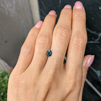 1.05 Ct. Bluish Green Sapphire from Ceylon (Sri Lanka) Life Style