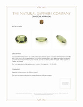 1.52 Ct. Sapphire from Ceylon (Sri Lanka) Appraisal