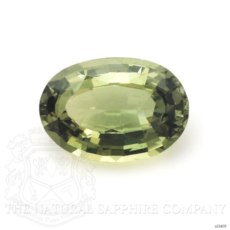 1.52 Ct. Yellowish Green Sapphire from Ceylon (Sri Lanka)