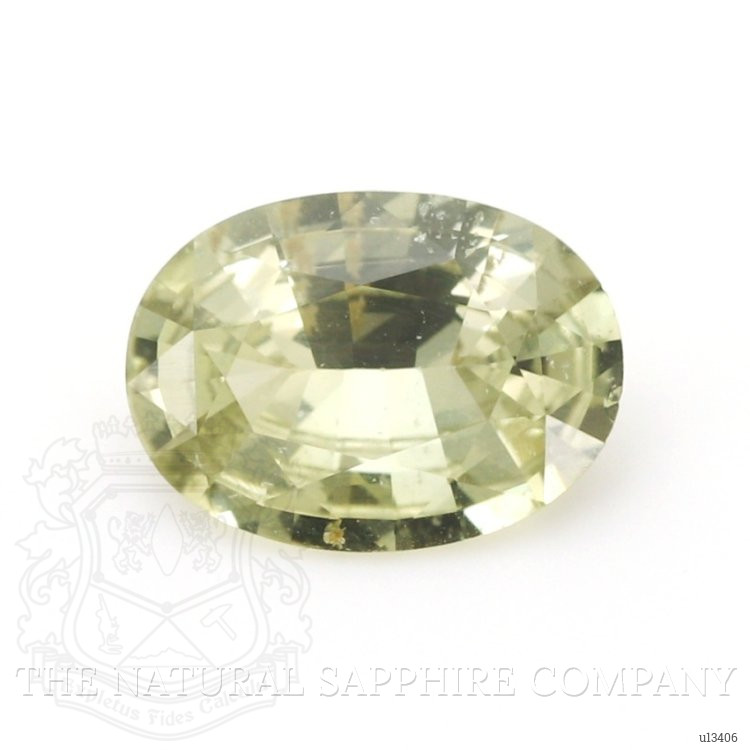 1.52 Ct. Greenish Yellow Sapphire from Ceylon (Sri Lanka)