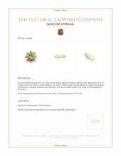 1.53 Ct. Greenish Yellow Sapphire from Montana Appraisal