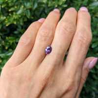 1.08 Ct. Pinkish Purple Sapphire from Ceylon (Sri Lanka) Life Style