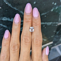 2.43 Ct. Peach Sapphire from Madagascar Life Style