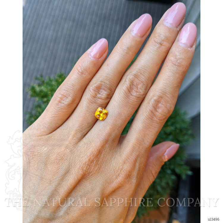 1.52 Ct. Yellowish Orange Sapphire from Ceylon (Sri Lanka)