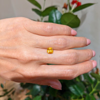 1.52 Ct. Yellowish Orange Sapphire from Ceylon (Sri Lanka) Life Style