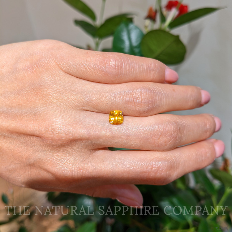 1.52 Ct. Yellowish Orange Sapphire from Ceylon (Sri Lanka)