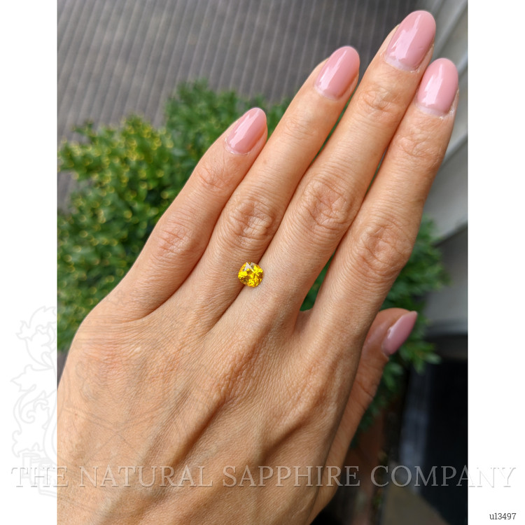 1.14 Ct. Yellowish Orange Sapphire from Ceylon (Sri Lanka)