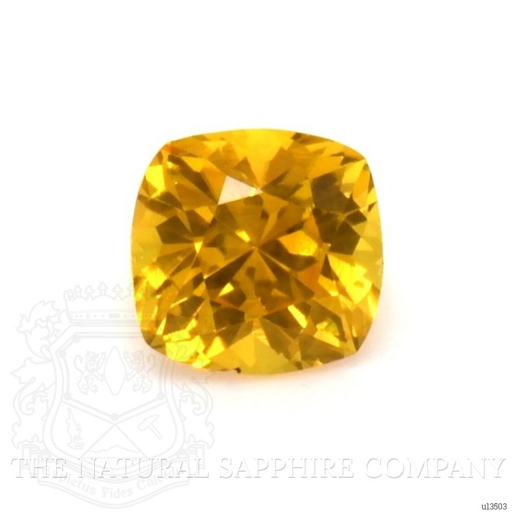 0.60 Ct. Yellowish Orange Sapphire from Ceylon (Sri Lanka)