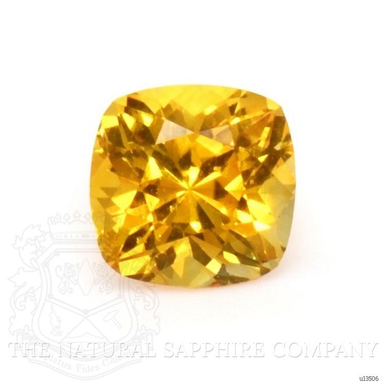 0.67 Ct. Yellowish Orange Sapphire from Ceylon (Sri Lanka)