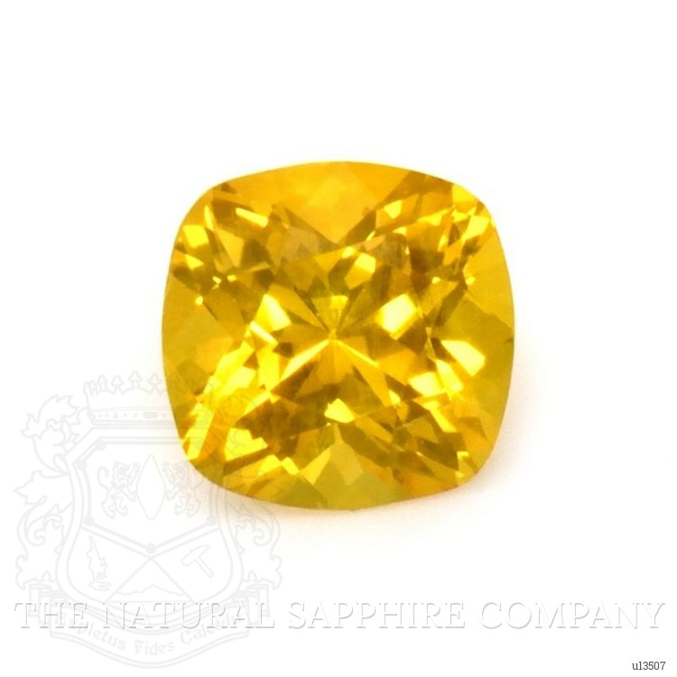 0.59 Ct. Yellowish Orange Sapphire from Ceylon (Sri Lanka)
