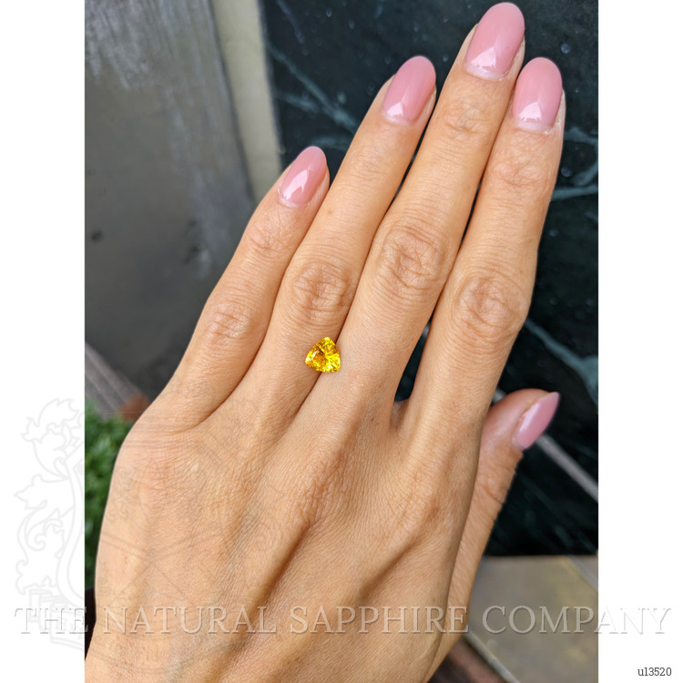 1.20 Ct. Yellowish Orange Sapphire from Ceylon (Sri Lanka)