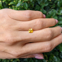 1.05 Ct. Yellowish Orange Sapphire from Ceylon (Sri Lanka) Life Style