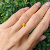 1.05 Ct. Yellowish Orange Sapphire from Ceylon (Sri Lanka) Life Style