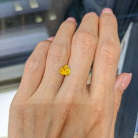 1.34 Ct. Yellowish Orange Sapphire from Ceylon (Sri Lanka) Life Style