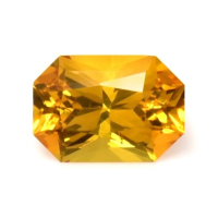 0.84 Ct. Yellowish Orange Sapphire from Ceylon (Sri Lanka) Video