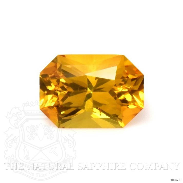 0.84 Ct. Yellowish Orange Sapphire from Ceylon (Sri Lanka)