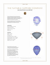 1.15 Ct. Yellowish Orange Sapphire from Ceylon (Sri Lanka) 3 D Scan Report