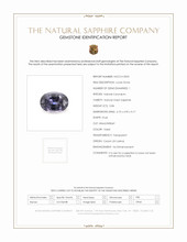 0.84 Ct. Violet Sapphire from Ceylon (Sri Lanka) Scan Report