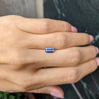 1.29 Ct. Bluish Purple Sapphire from Ceylon (Sri Lanka) Life Style