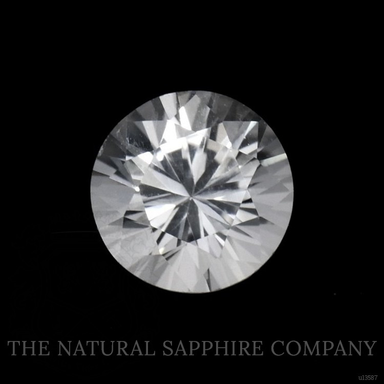 0.69 Ct. White Sapphire from Ceylon (Sri Lanka)