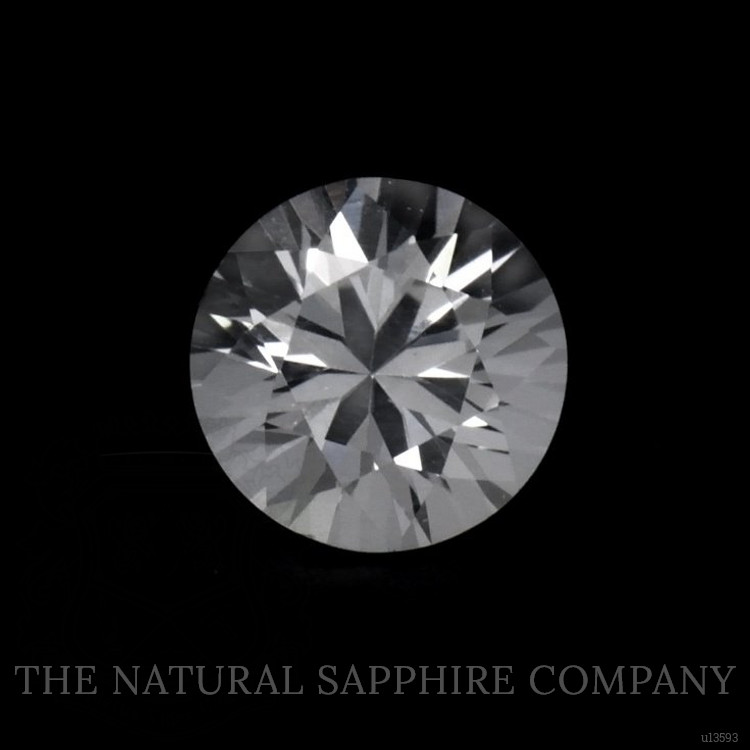 0.56 Ct. White Sapphire from Ceylon (Sri Lanka)