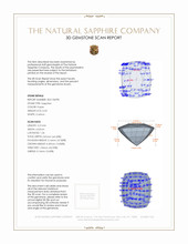 0.53 Ct. Purple Sapphire from Ceylon (Sri Lanka) 3 D Scan Report