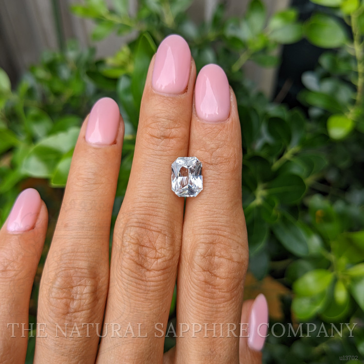 3.51 Ct. White Sapphire from Ceylon (Sri Lanka)
