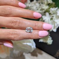 3.51 Ct. White Sapphire from Ceylon (Sri Lanka) Life Style