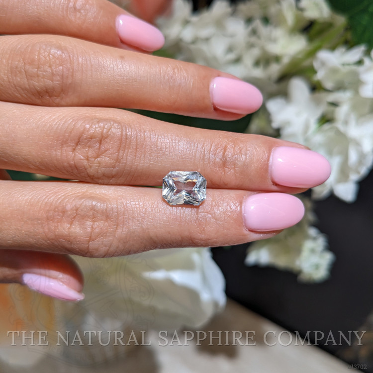 3.51 Ct. White Sapphire from Ceylon (Sri Lanka)