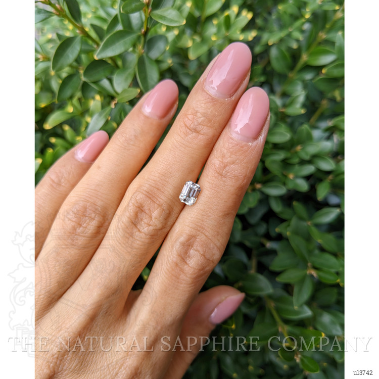 1.30 Ct. White Sapphire from Ceylon (Sri Lanka)