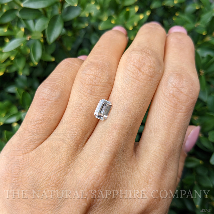 1.54 Ct. White Sapphire from Ceylon (Sri Lanka)