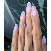 1.30 Ct. Pinkish Purple Sapphire from Ceylon (Sri Lanka) Life Style